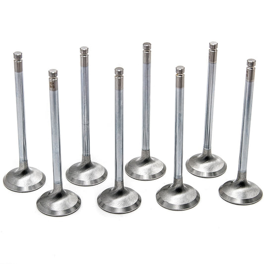 GSC P-D Chrome Polished Super Alloy Exhaust Valve - 30.5mm Head(STD) - SET 8 - 4G63T Evo1-9 / DSM-2005-8-Valves-GSC Power Division-JDMuscle