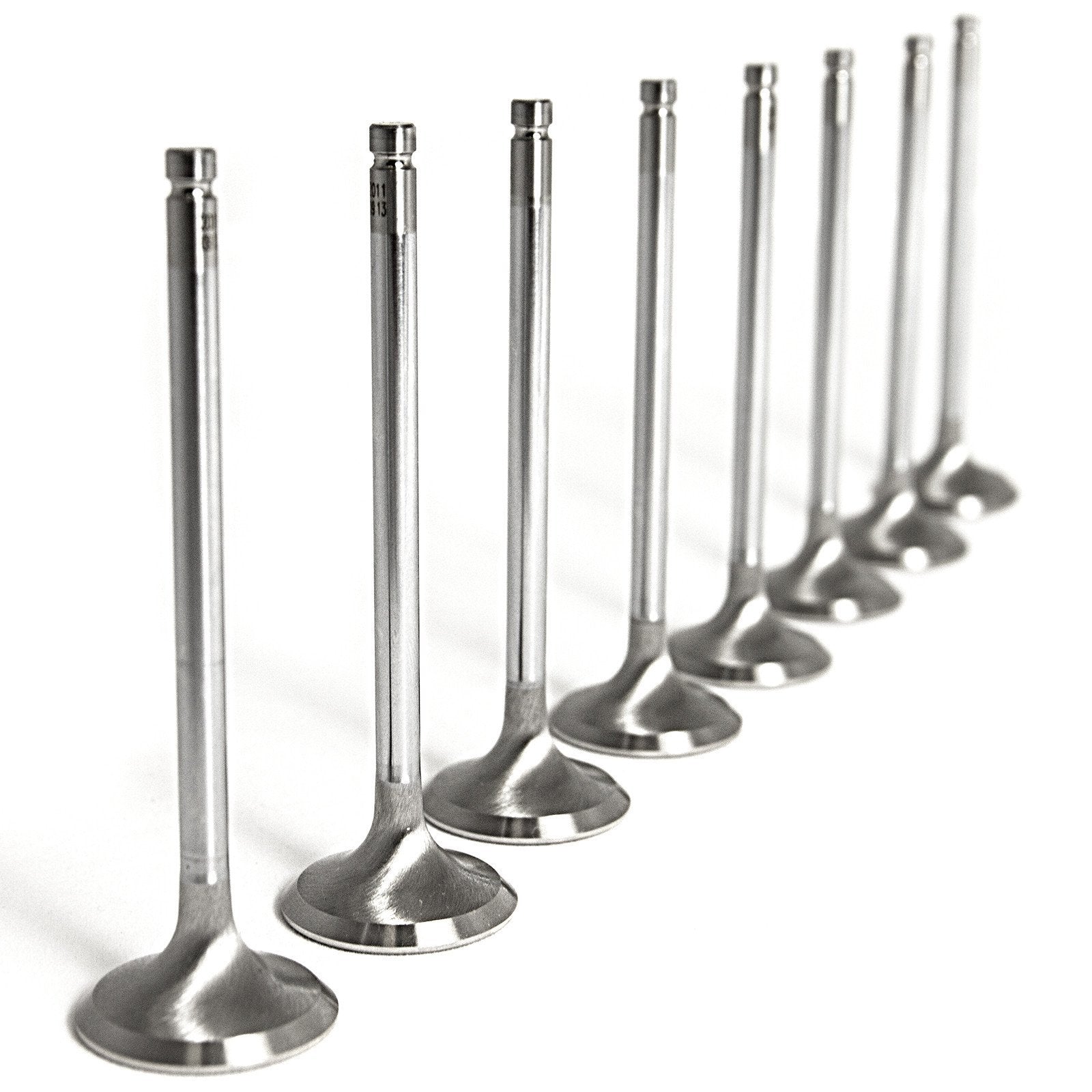 GSC P-D Super Alloy Chrome Polished Exhaust Valves - 30.0mm Head | +1mm - Set of 12 - Toyota 2JZ