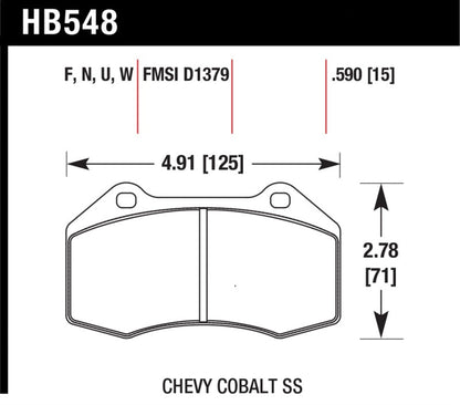 Hawk HPS 5.0 Street Front Brake Pads Mazda MX - 5 Miata 2020 | HB548B.510 - JDMuscleBrake PadshawkHB548B.590