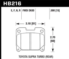 Hawk Performance Rear TT Blue 9012 Race Brake Pads Toyota Supra 1993-1998 | HB216E.590 - JDMuscleBrake PadshawkHB216E.590