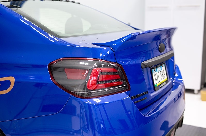 OLM SINGLE POINT PAINT MATCHED DUCKBILL TRUNK SPOILER 2015+ WRX