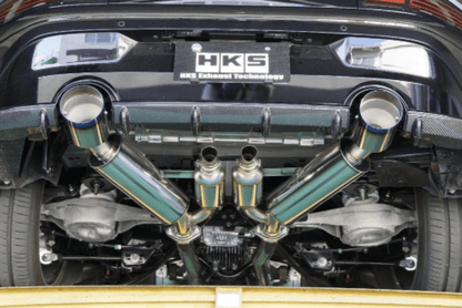 HKS 23 - 24 Nissan Z RZ34 VR30DDTT Dual Hi - Power Titanium Tip Catback Exhaust | 31014 - KN002 - JDMuscleCat Back Exhaust Systemhks31014-KN002
