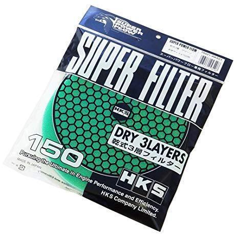 HKS 3 Layer Dry 150mm Green Replacement Filter Element - Universal (70001-AK021)-hks70001-AK021-70001-AK021-Air Intake Filter Replacements-HKS-JDMuscle