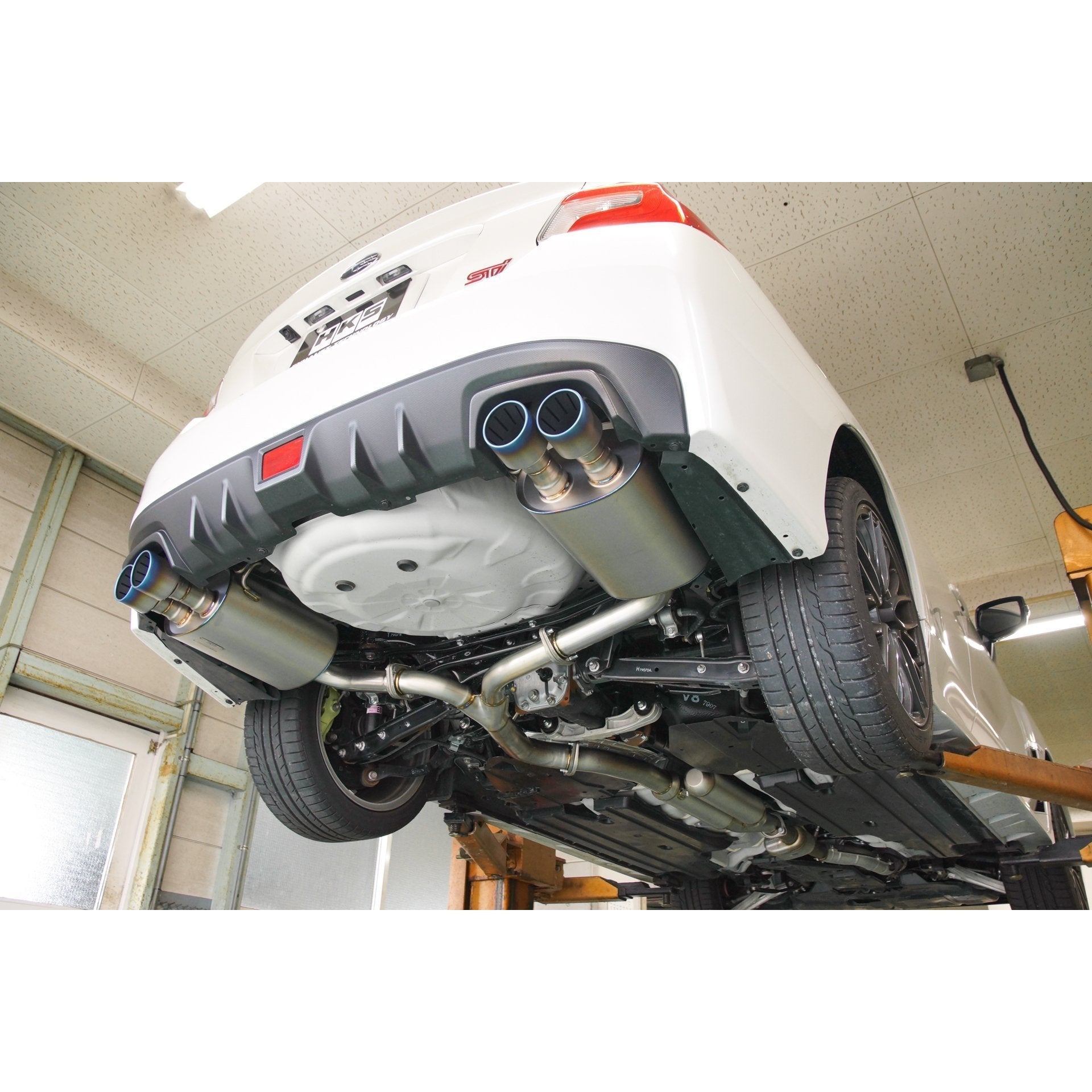 HKS Super Turbo Muffler Titanium Cat Back Exhaust Subaru WRX / STI 2015-2020 (31029-AF013V)-hks31029-AF013V-31029-AF013V-Cat Back Exhaust System-HKS-JDMuscle