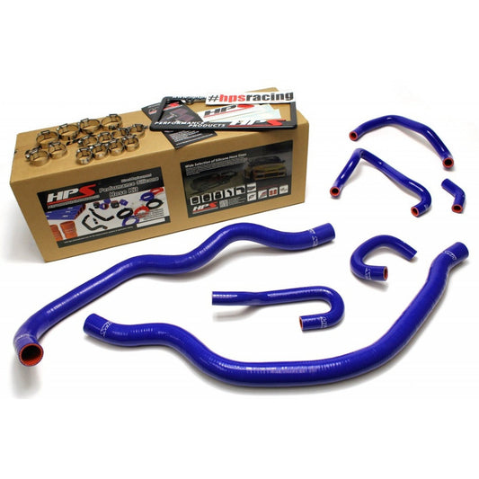 HPS Honda 06-09 S2000 High Temp Reinforced Silicone Radiator and Heater Hose Kit Coolant OEM Replacement - Blue-HPS-57-1490BLUE-Radiator Hoses-HPS-JDMuscle