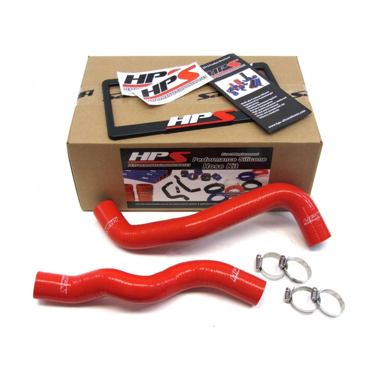 HPS Infiniti 08-12 EX35 High Temp Reinforced Silicone Radiator Hose Kit Coolant OEM Replacement - Red - JDMuscleRadiator HosesHPS-57-1049RED-5