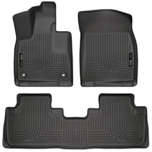 Husky Liners 16 - 22 RX350 / 18 - 21 RX350L / 16 - 21 RX450h / 18 - 21 RX450hL Front & 2nd Seat Floor Liners Black Weatherbeater | 99651 - JDMuscleFloor Matshsl99651