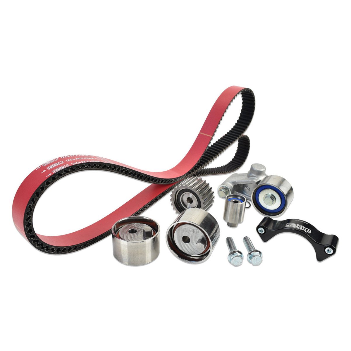 IAG 02 - 14 WRX/04 - 21 STI/05 - 12 LGT/04 - 13 FXT Timing Belt Kit with IAG Red Racing Belt, Timing Guide, Adjustable Idlers & Tensioner | IAG - ENG - 5132RD - JDMuscleTiming Belt ComponentsIAG-ENG-5132RD