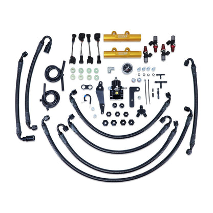 IAG 08 - 14 WRX/08 - 21 STI PTFE Flex Fuel System Kit w/ ID Injectors, Aeromotive FPR, IAG Fuel Rails | IAG - AFD - 2324RD - JDMuscleFabricationIAG-AFD-2324RD