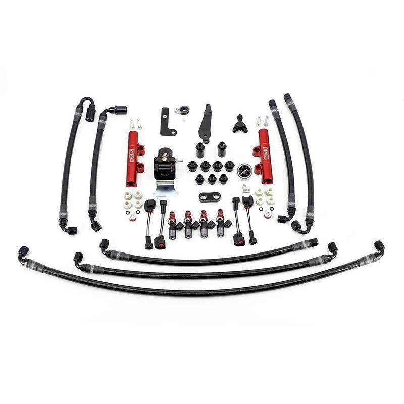 IAG [08 - 19 STI] PTFE Flex Fuel System Kit w/ 1050cc Injectors - JDMuscleFuel System PackagesIAG-AFD-2310RDRed Fuel Rails