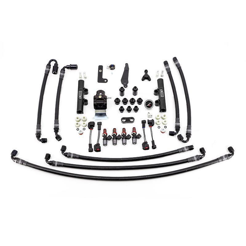 IAG [08 - 19 STI] PTFE Flex Fuel System Kit w/ 1050cc Injectors - JDMuscleFuel System PackagesIAG-AFD-2310BKBlack Fuel Rails