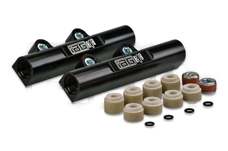 IAG Performance [02 - 14 WRX / 07 - 21 STI / 08 - 12 LGT / 06 - 13 FXT] V3 Top Feed Fuel Rails Black | IAG - AFD - 2102 - JDMuscleFuel RailsIAG-AFD-2102BKBlack Finish