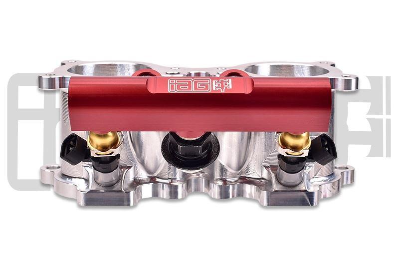 IAG Performance [02 - 14 WRX / 07 - 21 STI / 08 - 12 LGT / 06 - 13 FXT] V3 Top Feed Fuel Rails Black | IAG - AFD - 2102 - JDMuscleFuel RailsIAG-AFD-2102RDRed Finish