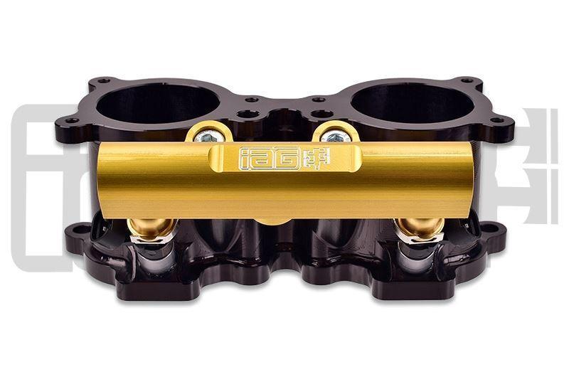 IAG Performance [02 - 14 WRX / 07 - 21 STI / 08 - 12 LGT / 06 - 13 FXT] V3 Top Feed Fuel Rails Black | IAG - AFD - 2102 - JDMuscleFuel RailsIAG-AFD-2102GDGold Finish