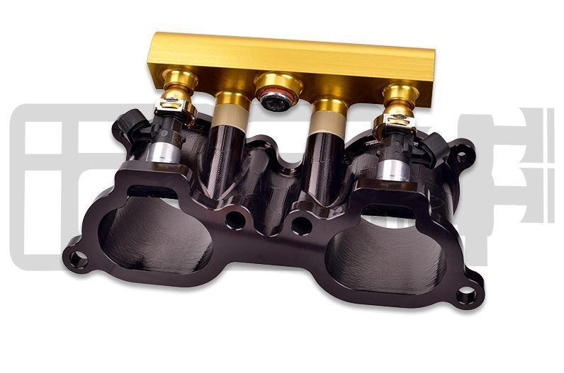 IAG Performance [02 - 14 WRX / 07 - 21 STI / 08 - 12 LGT / 06 - 13 FXT] V3 Top Feed Fuel Rails Black | IAG - AFD - 2102 - JDMuscleFuel RailsIAG-AFD-2102GDGold Finish