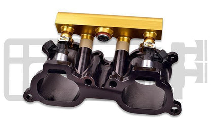 IAG Performance [02 - 14 WRX / 07 - 21 STI / 08 - 12 LGT / 06 - 13 FXT] V3 Top Feed Fuel Rails Black | IAG - AFD - 2102 - JDMuscleFuel RailsIAG-AFD-2102GDGold Finish