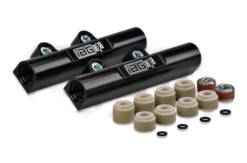 IAG Performance 02-14 WRX / 07-21 STI / 08-12 LGT / 06-13 FXT V3 Top Feed Fuel Rails Black | IAG-AFD-2102