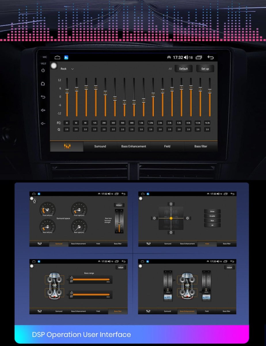 Idoing Head Unit for Subaru Forester 14 - 18 / Imprezza 14 - 16 / XV 14 - 17 *Harman Kardon Compatible *Wireless Apple CarPlay & Android Auto - JDMuscleHead UnitsIDOING0814-01Base
