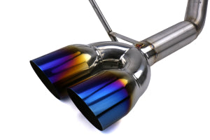 Nameless Performance Muffler Delete Single Wall Neochrome Tips Subaru WRX/STI Sedan 2011-2014 | RSPD067