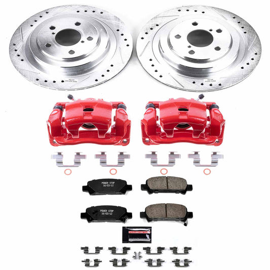 Power Stop Rear Z23 Evolution Sport Brake Kit w/ Calipers Subaru Legacy 2005-2009 | KC219