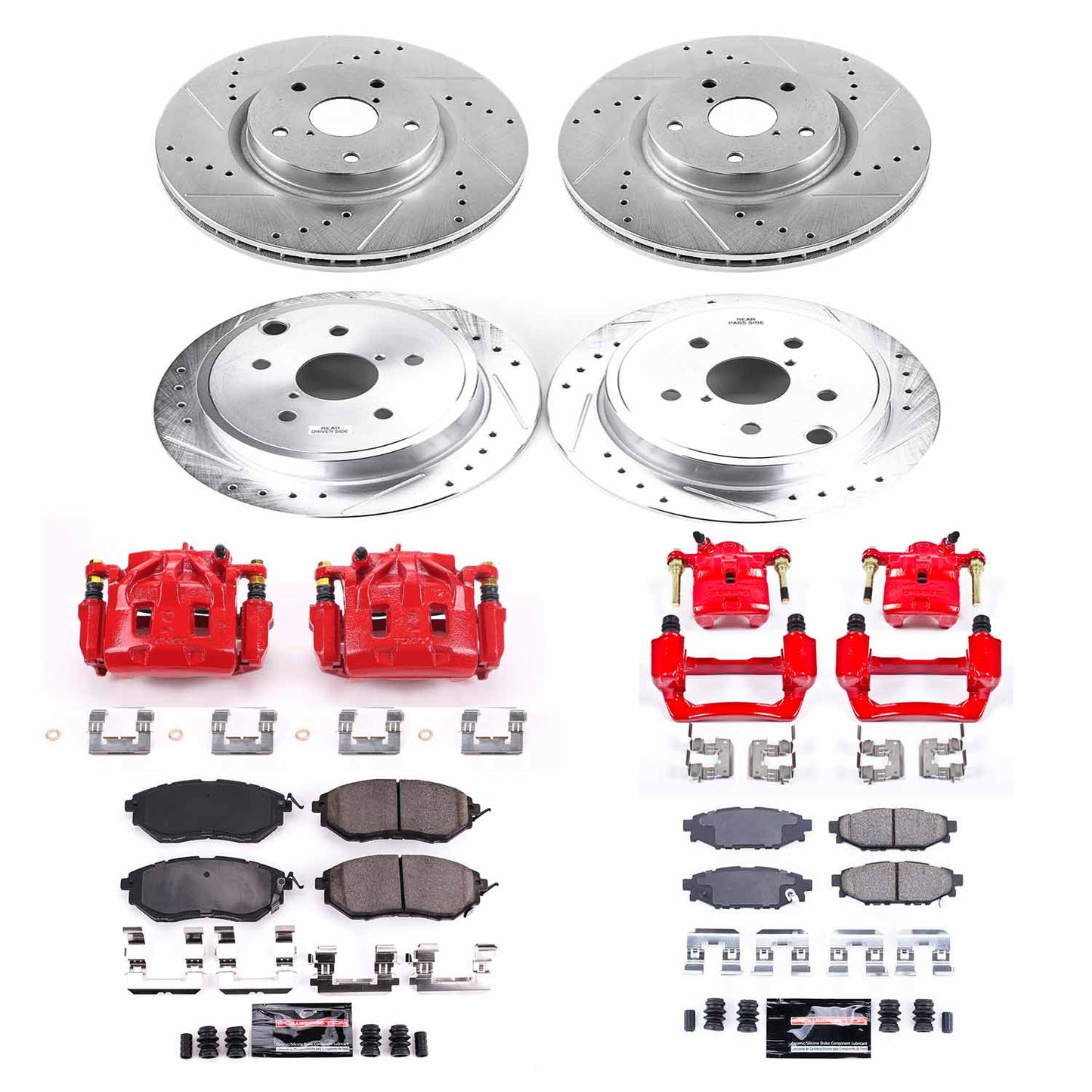 Power Stop 15-21 WRX Front & Rear Z23 Evolution Sport Brake Kit w/Calipers | KC6932