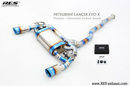 RES Valvetronic Catback Exhaust - EVO X