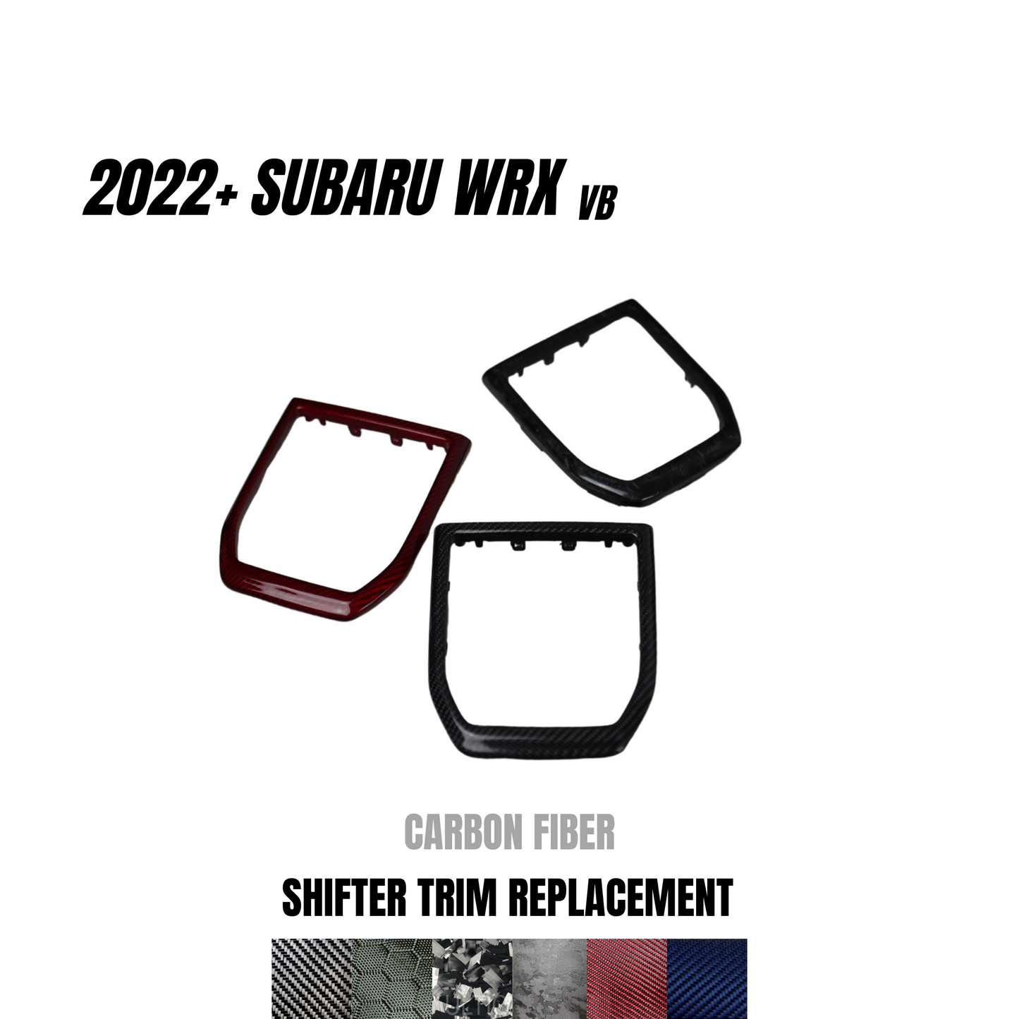 JDMuscle 2022-24 WRX MT Carbon Fiber Shifter Trim Replacement