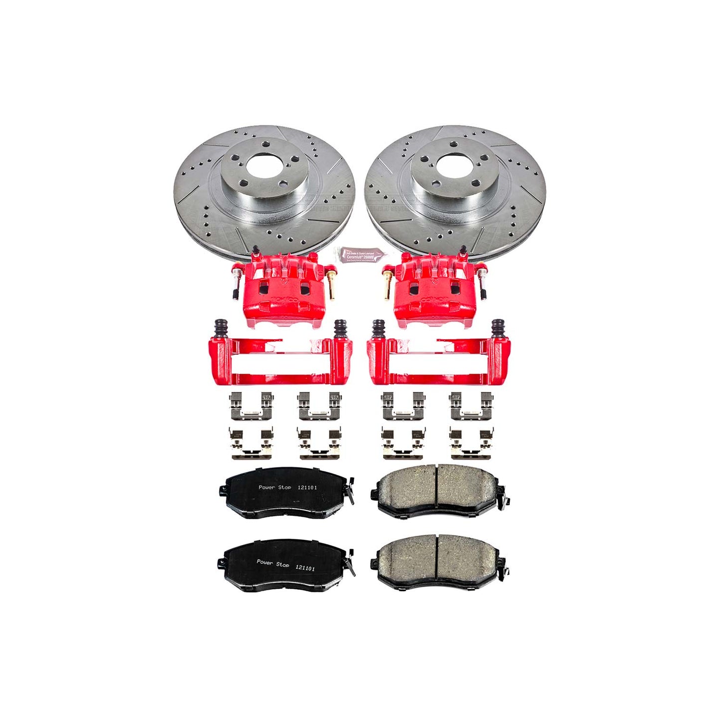 Power Stop Front Z23 Evolution Sport Brake Kit w/Calipers Subaru Crosstrek 2016-2017 / Forester 2010-2018 / WRX 2011-2014 / Legacy 2013-2014 / Outback 2013-2014 | KC6082