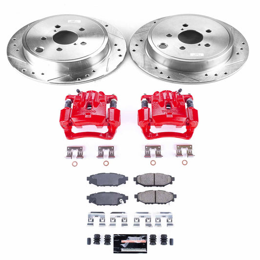 Power Stop Rear Z23 Evolution Sport Brake Kit w/ Calipers Subaru Legacy 2010-2014 / Outback 2010-2014 | KC4631A