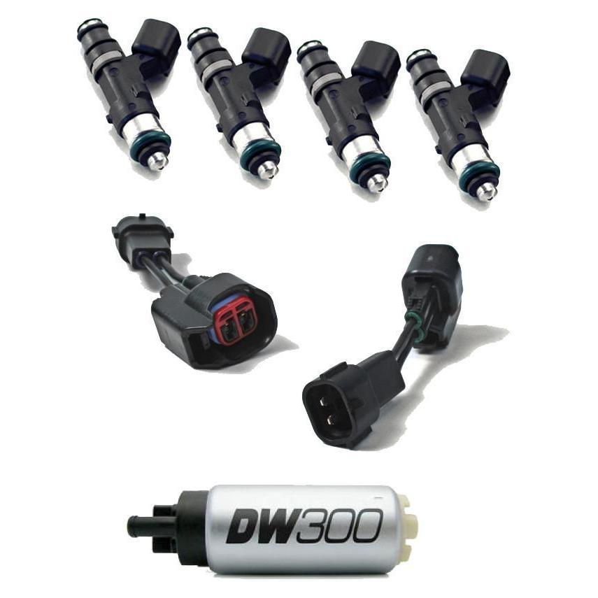 Injector Dynamics ID1050X Top Feed Injectors + Adapters + Deatschwerks ...