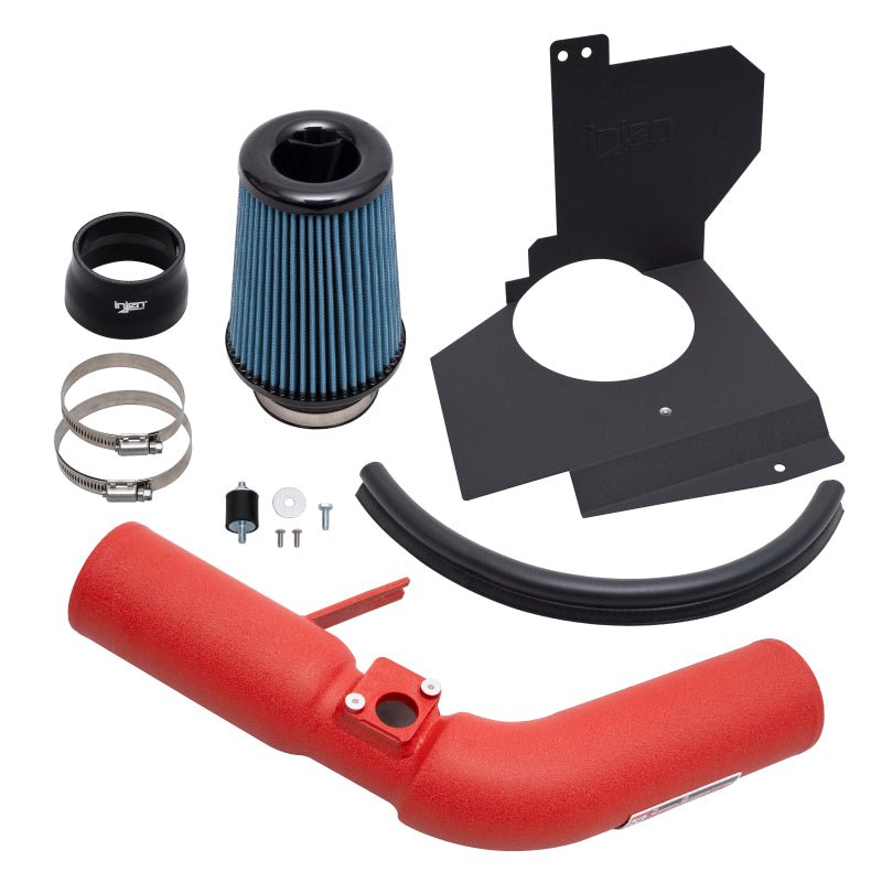 Injen 18 - 21 STI H4 - 2.5L Turbo SP Aluminum Series Cold Air Intake - Wrinkle Red | SP1208WR - JDMuscleIntakesinjSP1208WR