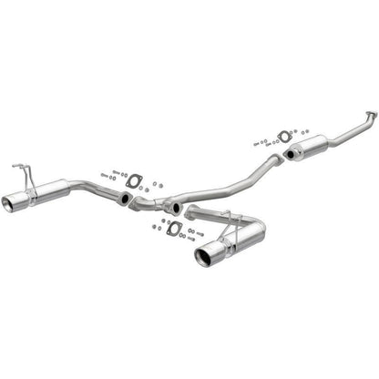 Injen 63mm SS Cat Back Exhaust w/ Dual Burnt Titanium Tips Honda Civic 1.5L Turbo Sedan 2016-2018 | SES1572TT