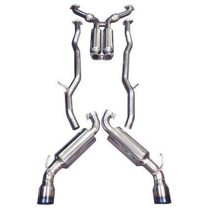 Injen 76mm Stainless Steel Cat Back Exhaust w/ Titanium Tips Infiniti G37 Coupe 2008-2013 (SES1997TT)-injSES1997TT-SES1997TT-Cat Back Exhaust System-Injen-JDMuscle