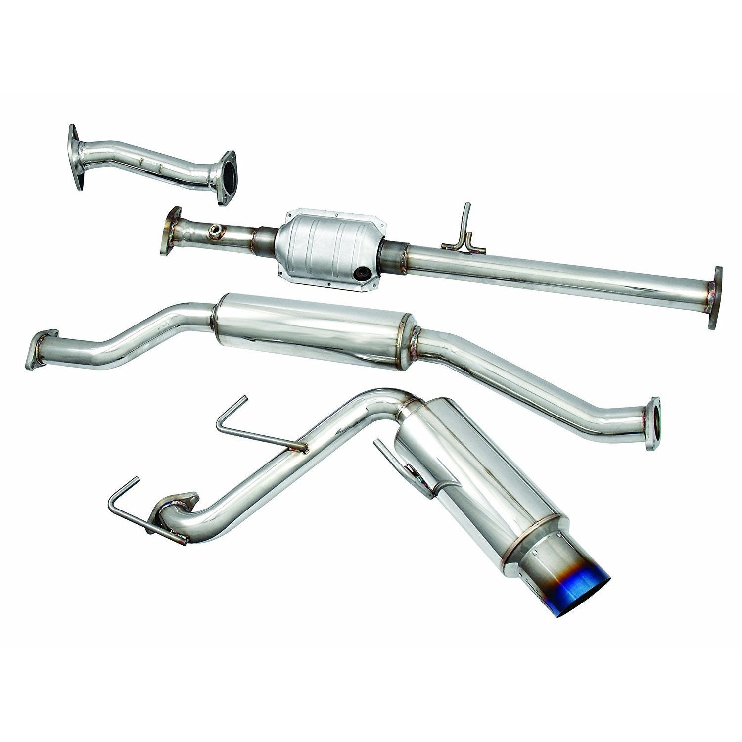 Injen Cat Back Exhaust w/ Titanium Tip Mitsubishi Lancer 2008-2011 (SES1835TT-1)-injSES1835TT-1-SES1835TT-1-Cat Back Exhaust System-Injen-JDMuscle