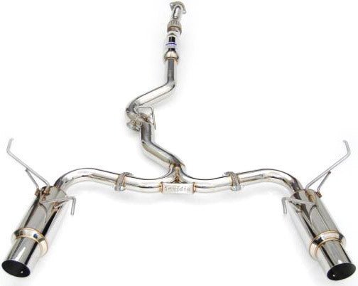 Invidia [22 - 26 WRX] N1 Twin Outlet Single Layer SS Tip Cat - Back Exhaust | HS22WRXGTP - JDMuscleCat Back Exhaust SysteminvHS22WRXGTP