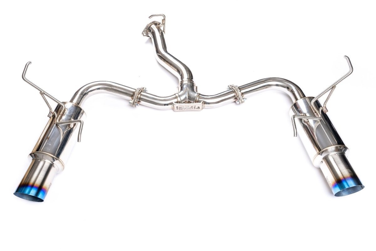 Invidia [22 - 26 WRX] N1 Twin Outlet Single Layer Tip Cat - Back Exhaust | HS22WRXGTT - JDMuscleCat Back Exhaust SysteminvHS22WRXGTT