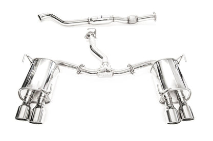Invidia [22 - 26 WRX] Q300 Rolled Stainless Steel Tip Cat - Back Exhaust | HS22WRXG3S - JDMuscleCat Back Exhaust SysteminvHS22WRXG3S