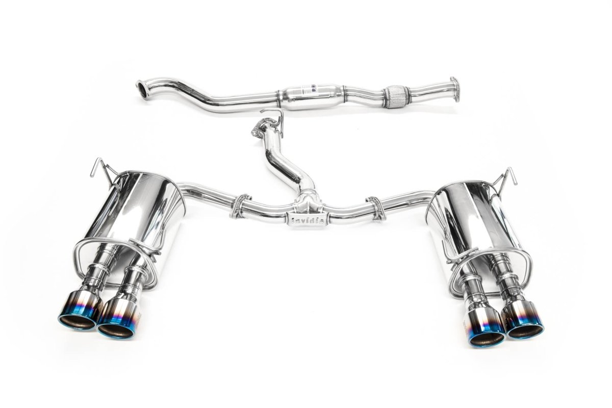Invidia [22 - 26 WRX] Q300 Rolled Titanium Tip Cat - Back Exhaust | HS22WRXG3T - JDMuscleCat Back Exhaust SysteminvHS22WRXG3T