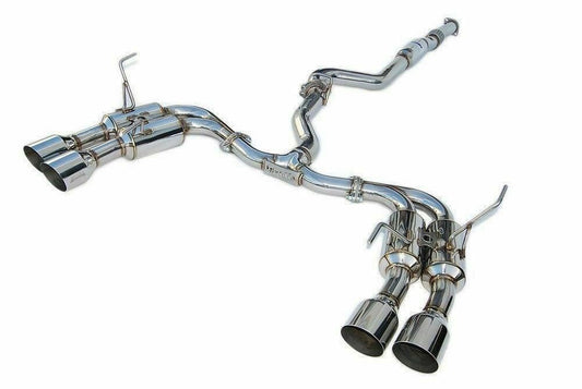 Invidia 22-24 WRX R400 Gemini Single Layer Quad Stainless Steel Tip Cat-Back Exhaust | HS22WRXGM4SS