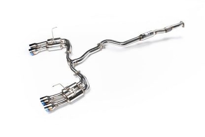 Invidia 2022+ Subaru WRX Gemini Single Layer Quad Titanium Tip Cat-Back Exhaust | HS22WRXGM4ST