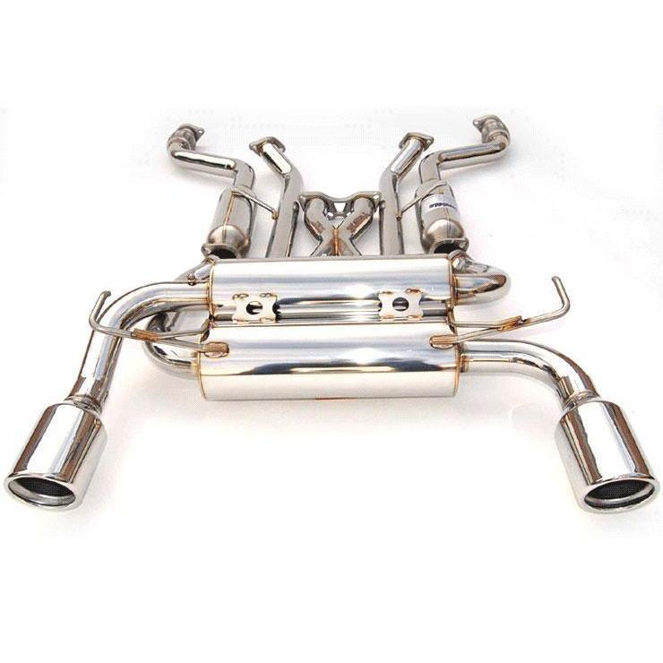 Invidia Gemini Rolled Stainless Steel Tip Cat Back Exhaust Infiniti G35 Coupe 2003-2006 (HS03IG3GIS)-invHS03IG3GIS-HS03IG3GIS-Cat Back Exhaust System-Invidia-JDMuscle