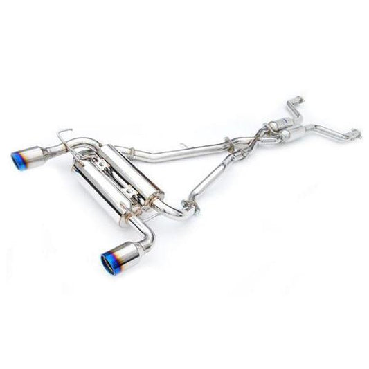 Invidia Gemini Rolled Titanium Tips Cat Back Infiniti G35 Coupe 2003-2006 (HS03IG3GID)-invHS03IG3GID-HS03IG3GID-Cat Back Exhaust System-Invidia-JDMuscle