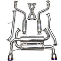 Invidia Gemini Single Layer Titanium Tips Cat Back Infiniti G35 Coupe 2003-2006 | HS03IG3GIT