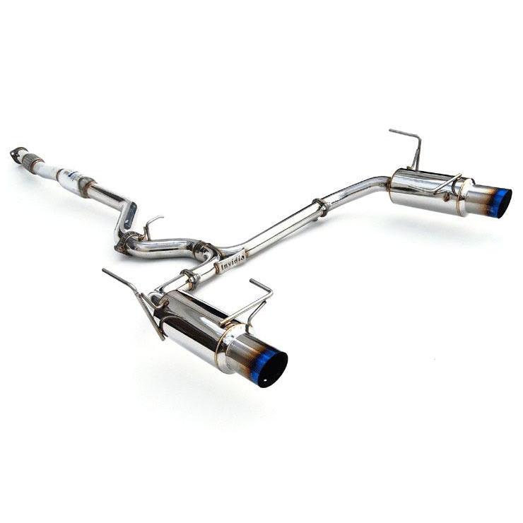 Invidia N1 Cat Back Exhaust Dual Titanium Tips Subaru Legacy GT 2010-2012 (HS10SL1GTT)-invHS10SL1GTT-HS10SL1GTT-Cat Back Exhaust System-Invidia-JDMuscle