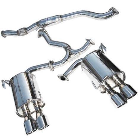 Invidia Q300 Quad Polished Tip Cat Back Exhaust WRX / STI Sedan 2011-2014 (HS11STIG3S)-invHS11STIG3S-HS11STIG3S-Cat Back Exhaust System-Invidia-JDMuscle