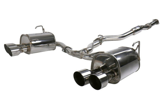 Invidia 22-24 WRX Q300 Single Layer Stainless Steel Quad Tip Cat-Back Exhaust | HS22WRXG2S
