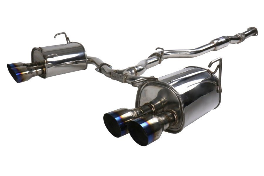 Invidia 2022+ Subaru WRX Q300 Single Layer Titanium Burnt Quad Tip Cat-back Exhaust | HS22WRXG2T