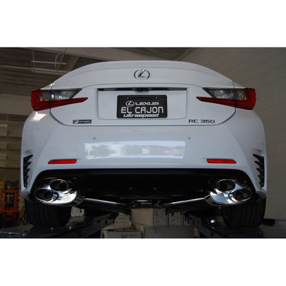 Invidia SS Quad Rolled Tip Axle Back Exhaust Lexus RC350/200T 2015+ (HS14LRCDR4OS)-invHS14LRCDR4OS-HS14LRCDR4OS-Axle Back Exhausts-Invidia-JDMuscle