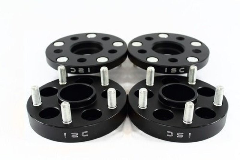 ISC Suspension [05 - 21 STI, 15 - 21 WRX] 5x114.3 Hub Centric Wheel Spacers 20mm Black | Pair | WS5X11420B - JDMuscleWheel Spacers and AdaptersiscWS5X11420B