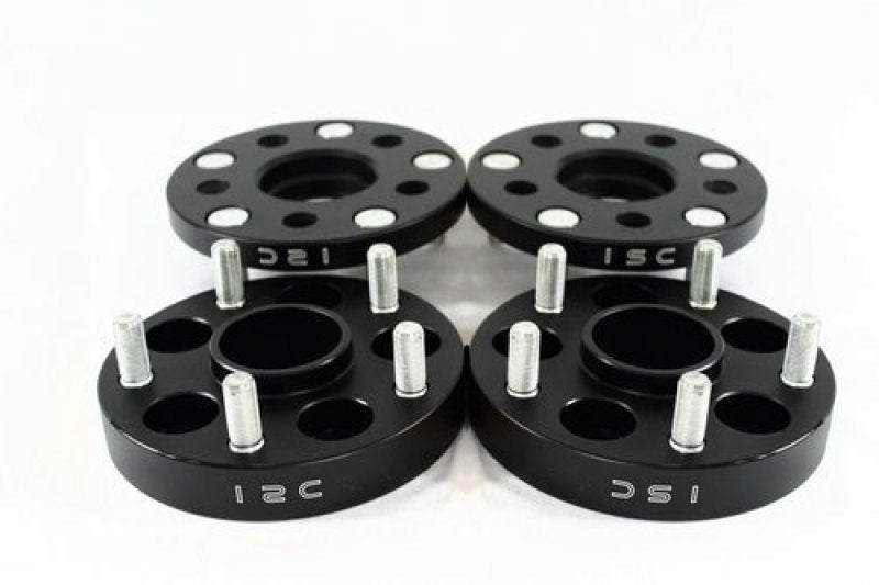 ISC Suspension Subaru Models | inc. 2002 - 2014 WRX 5x100 25mm Wheel Spacer Black Pair | ISCWS5X10025B - JDMuscleWheel Spacers and AdaptersISCWS5X10025B